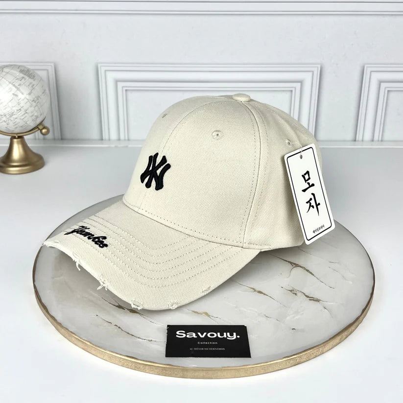 CASQUETTE NY HAUTE QUALITÉ BEIGE NY100