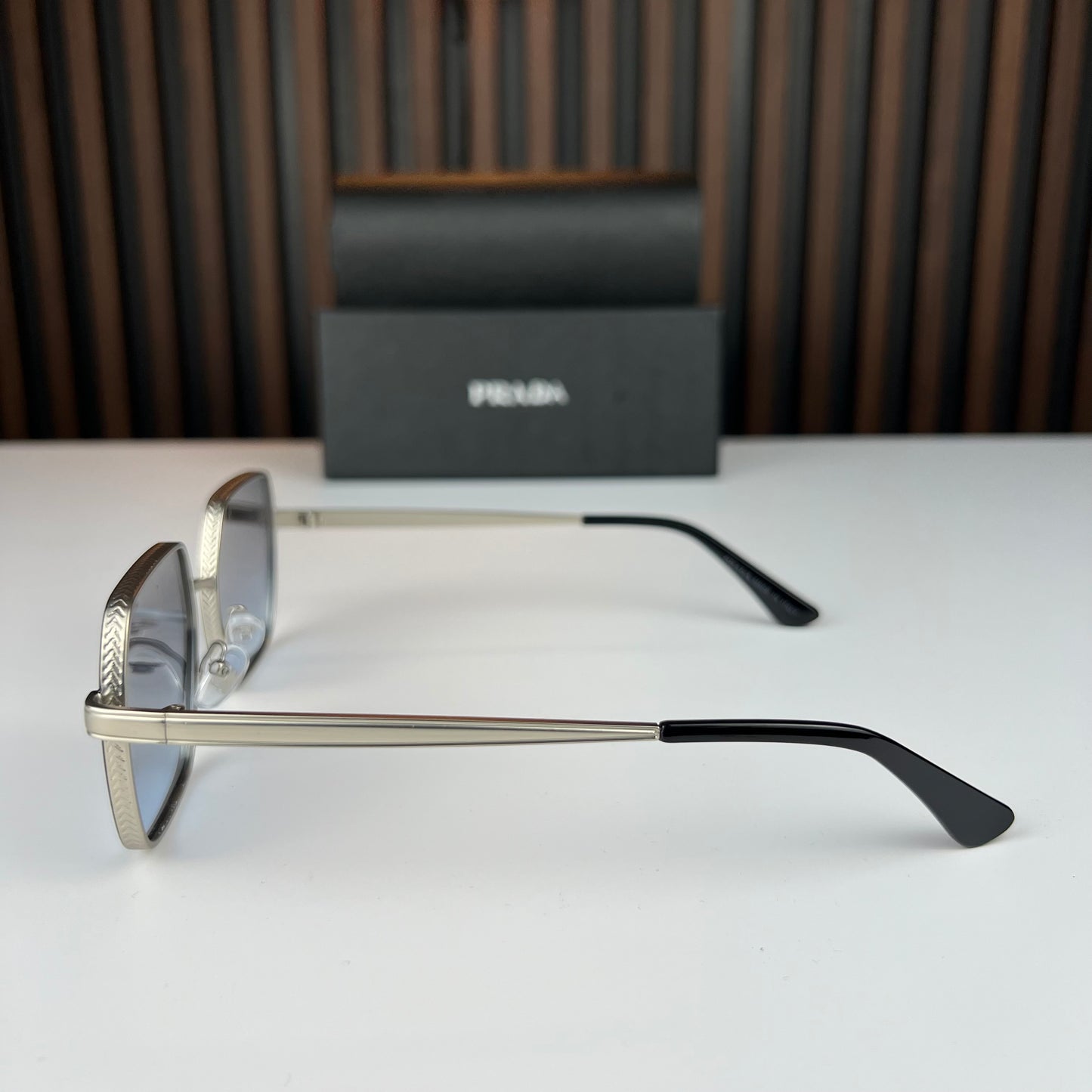 LUNETTE PRADA ARGENT