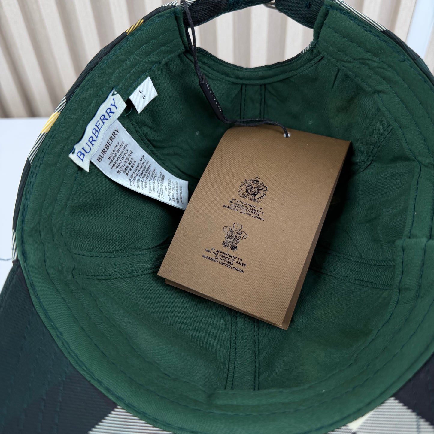 CASQUETTE BURBERRY KING STYLE CLASSIQUE QUALITÉ TRIPLE A - AAA VERT R200