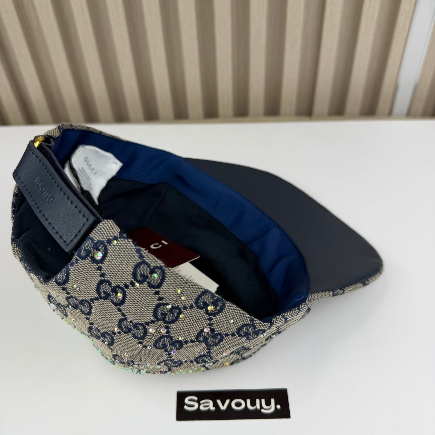 CASQUETTE GG & DIAMANT QUALITÉ TRIPLE A - AAA BLEU G286
