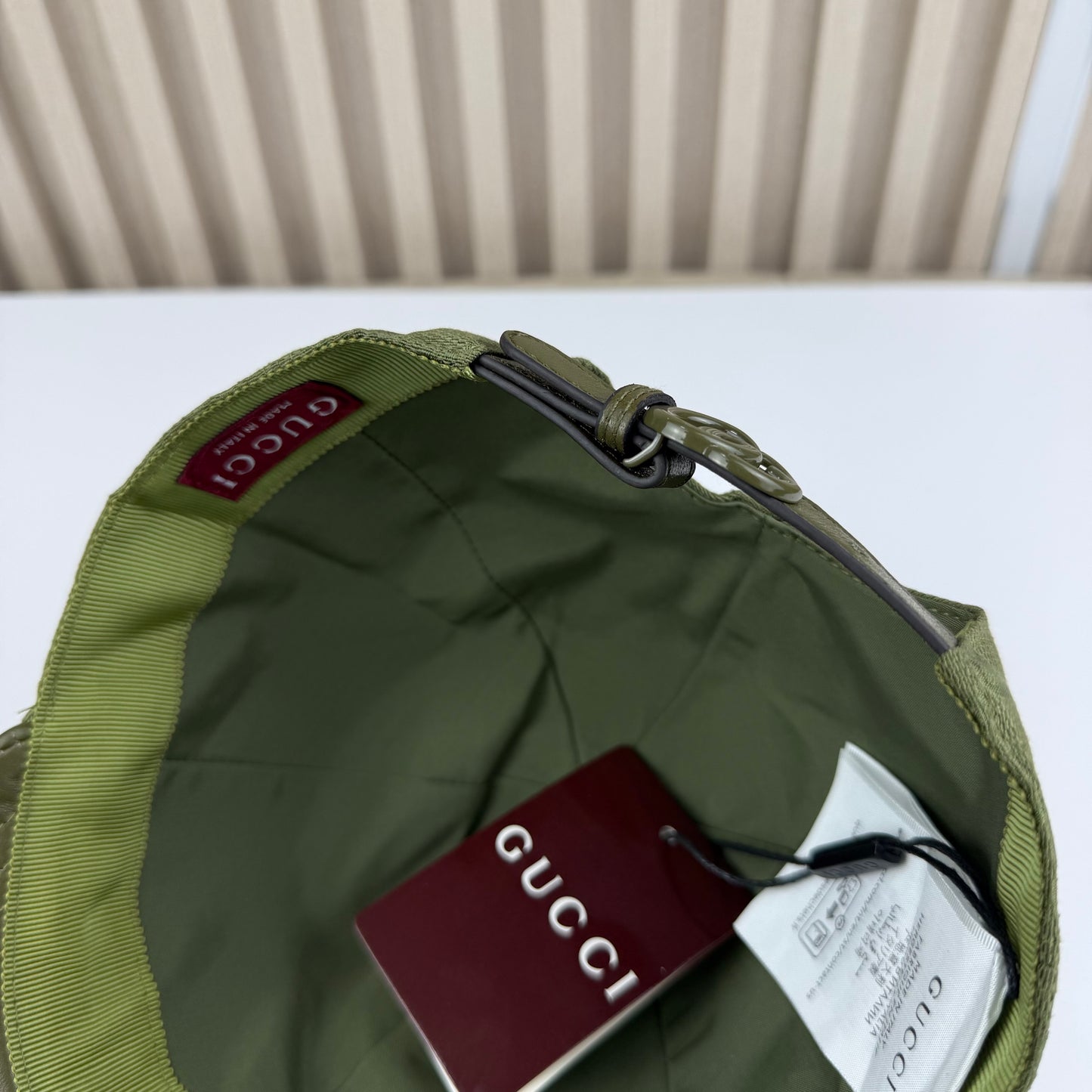CASQUETTE GG & LEATHER QUALITÉ TRIPLE A - AAA 2 TONE G285