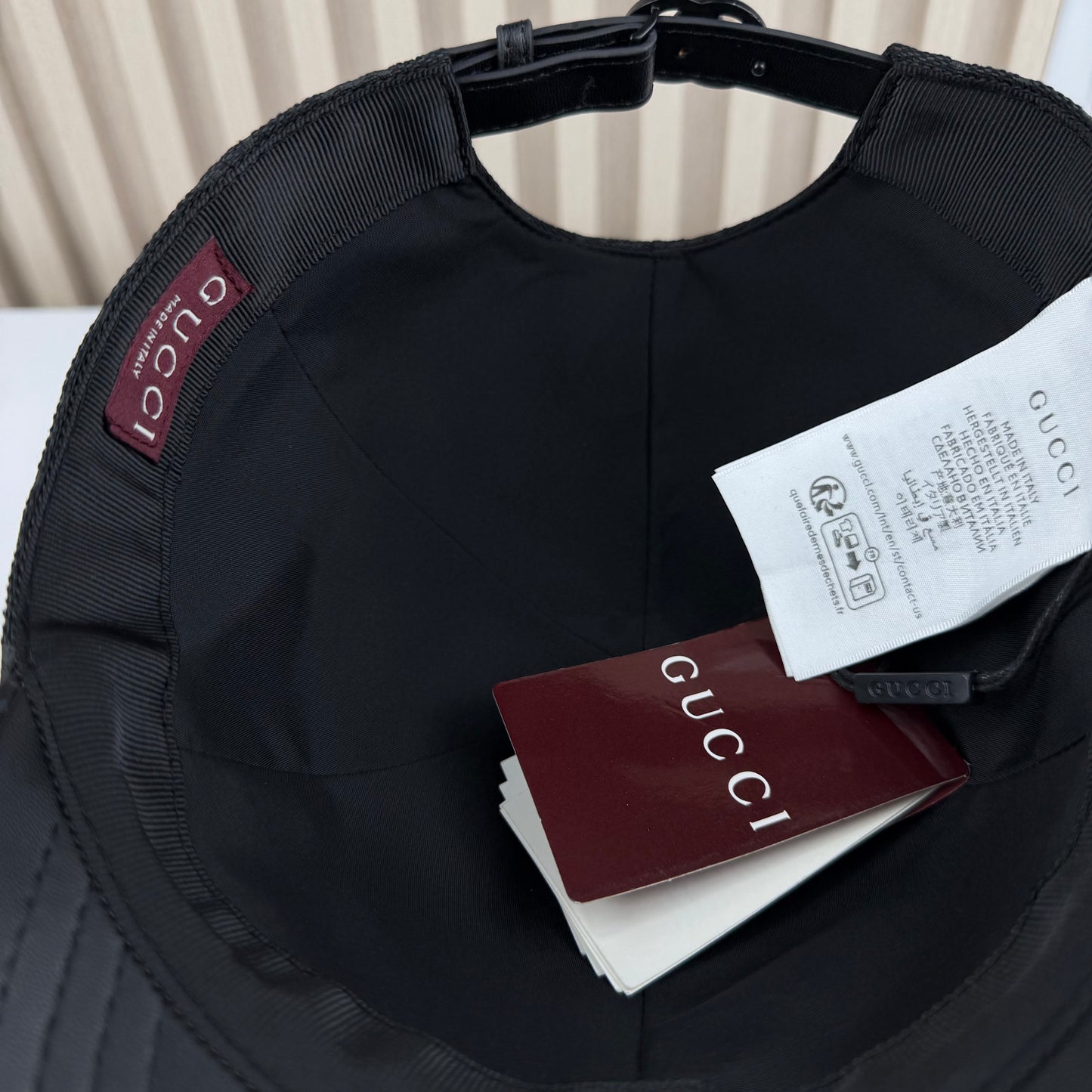 CASQUETTE GG & LEATHER QUALITÉ TRIPLE A - AAA BLACK BLACK G282