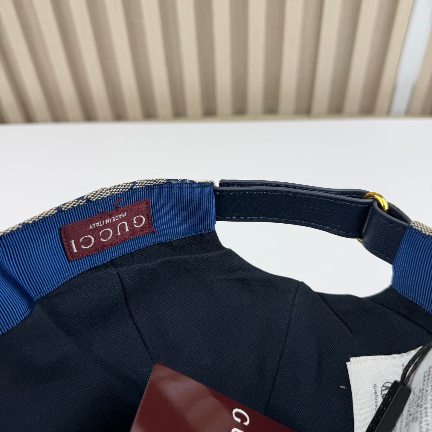 CASQUETTE GG & DIAMANT QUALITÉ TRIPLE A - AAA BLEU G286
