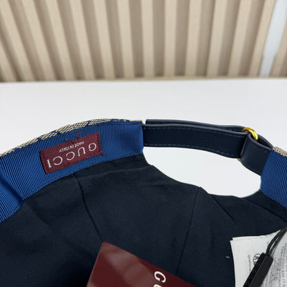 CASQUETTE GG & DIAMANT QUALITÉ TRIPLE A - AAA BLEU G286