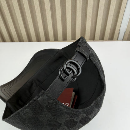CASQUETTE GG & LEATHER QUALITÉ TRIPLE A - AAA BLACK BLACK G282