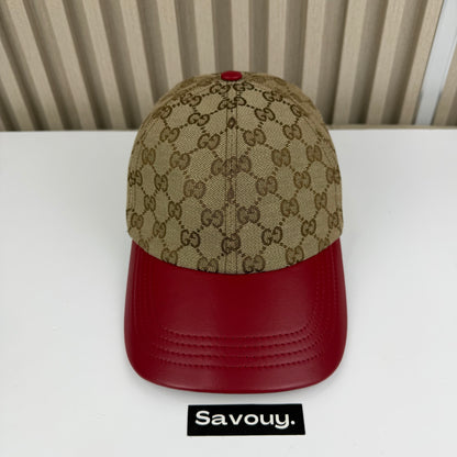 CASQUETTE GG & LEATHER QUALITÉ TRIPLE A - AAA 2 TONE G281