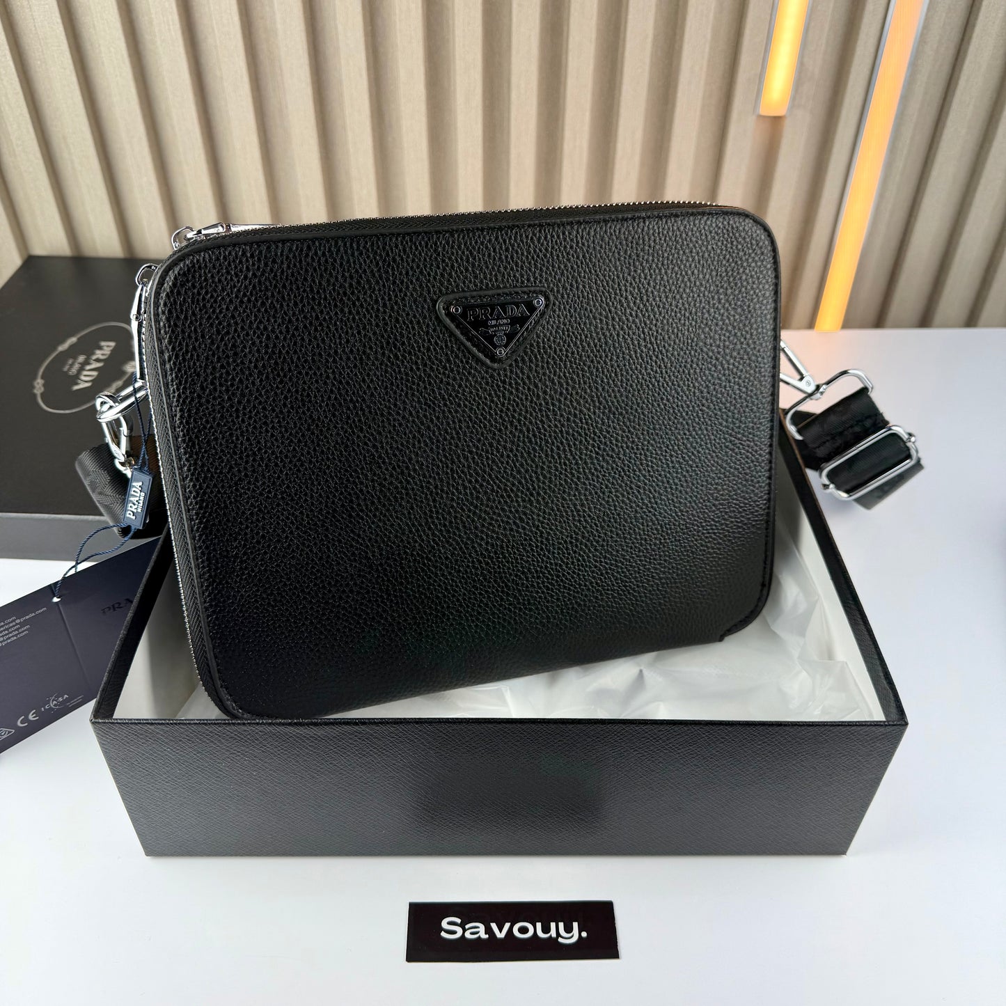 SACOCHE PRADA QUALITÉ SUPÉRIEURE AVEC BOX P145