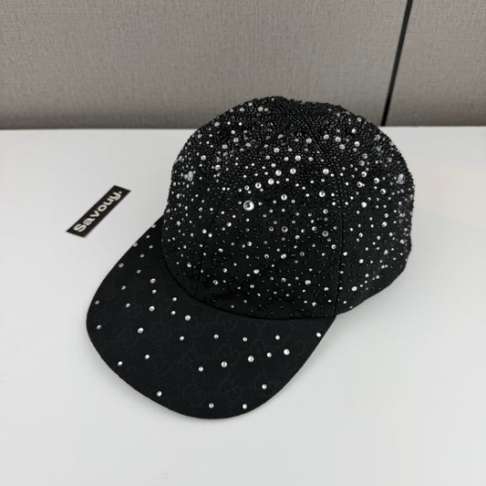 CASQUETTE GG & DIAMANT QUALITÉ TRIPLE A - AAA BLACK G287
