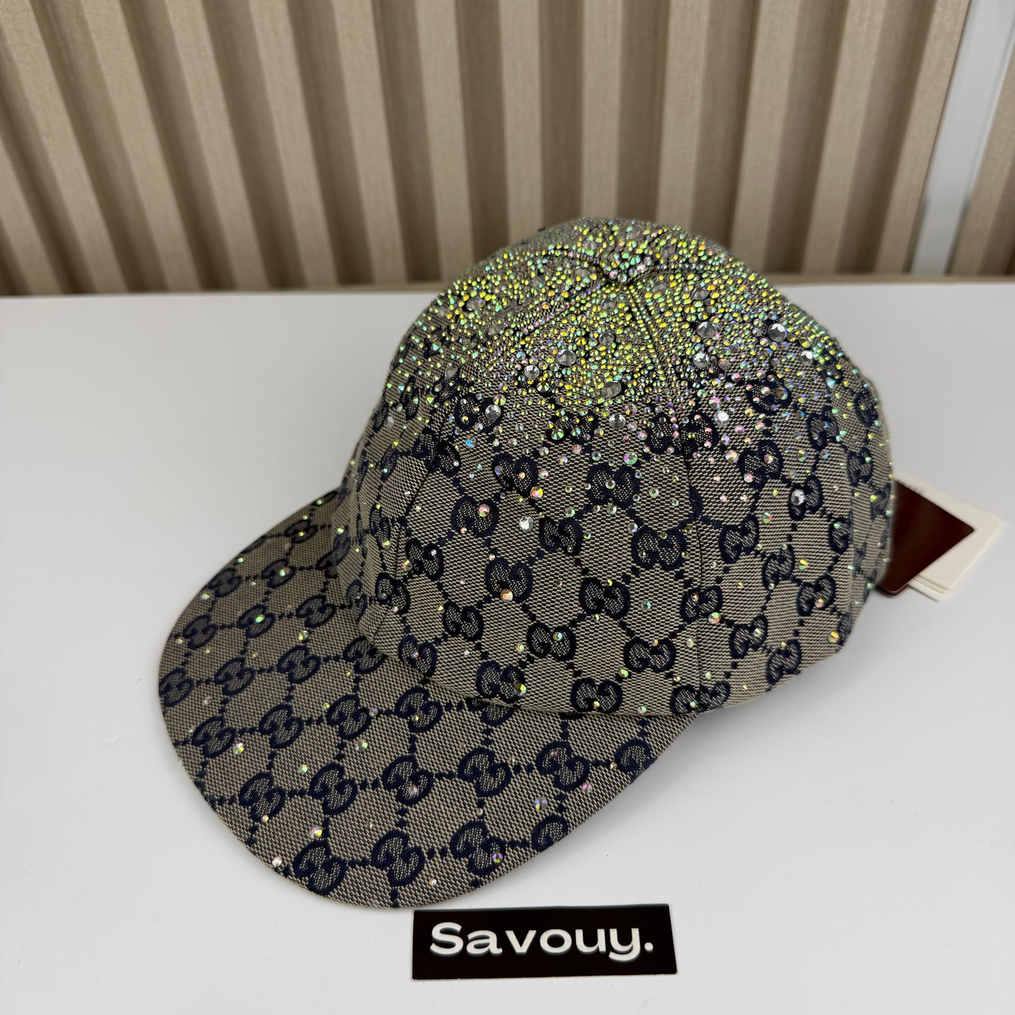 CASQUETTE GG & DIAMANT QUALITÉ TRIPLE A - AAA BLEU G286