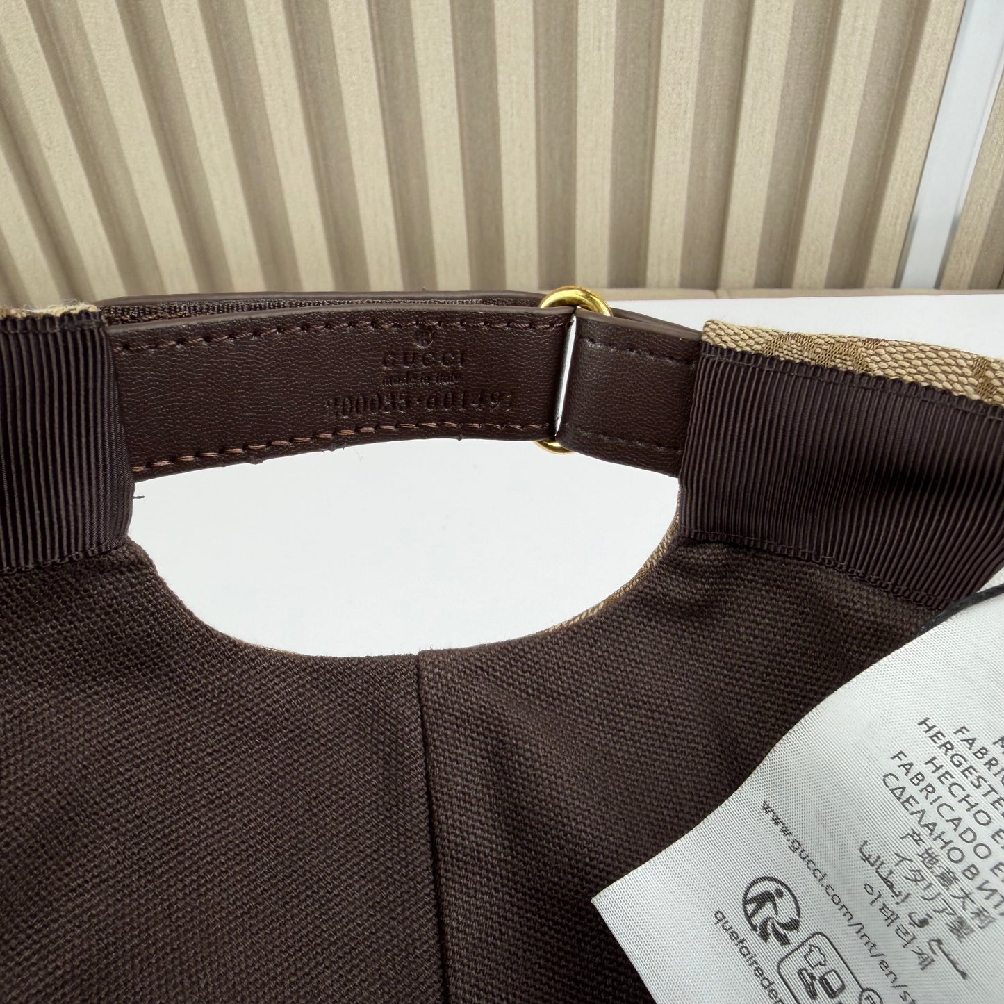 CASQUETTE GG & DIAMANT QUALITÉ TRIPLE A - AAA MARRON G288