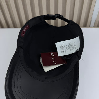 CASQUETTE GG & LEATHER QUALITÉ TRIPLE A - AAA BLACK BLACK G282