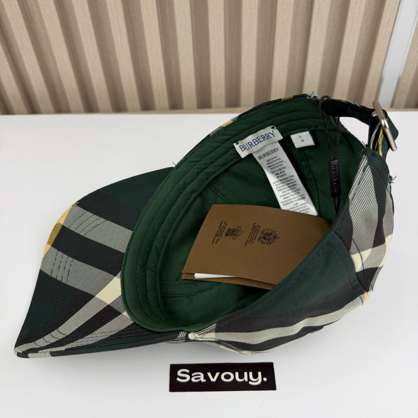 CASQUETTE BURBERRY KING STYLE CLASSIQUE QUALITÉ TRIPLE A - AAA VERT R200