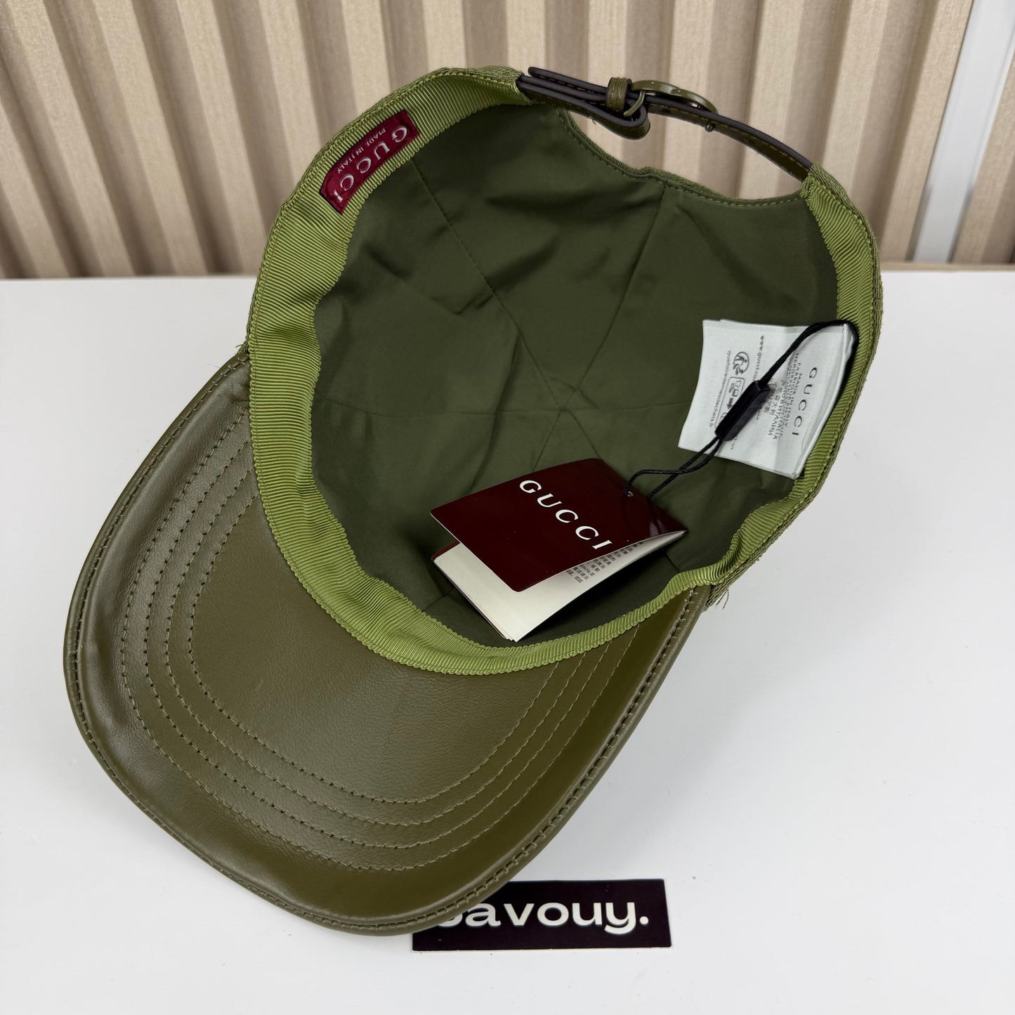 CASQUETTE GG & LEATHER QUALITÉ TRIPLE A - AAA 2 TONE G285