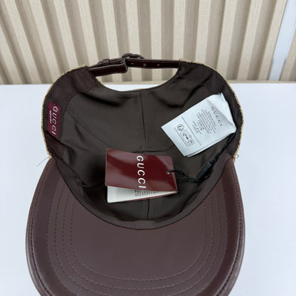 CASQUETTE GG & LEATHER QUALITÉ TRIPLE A - AAA 2 TONE G283