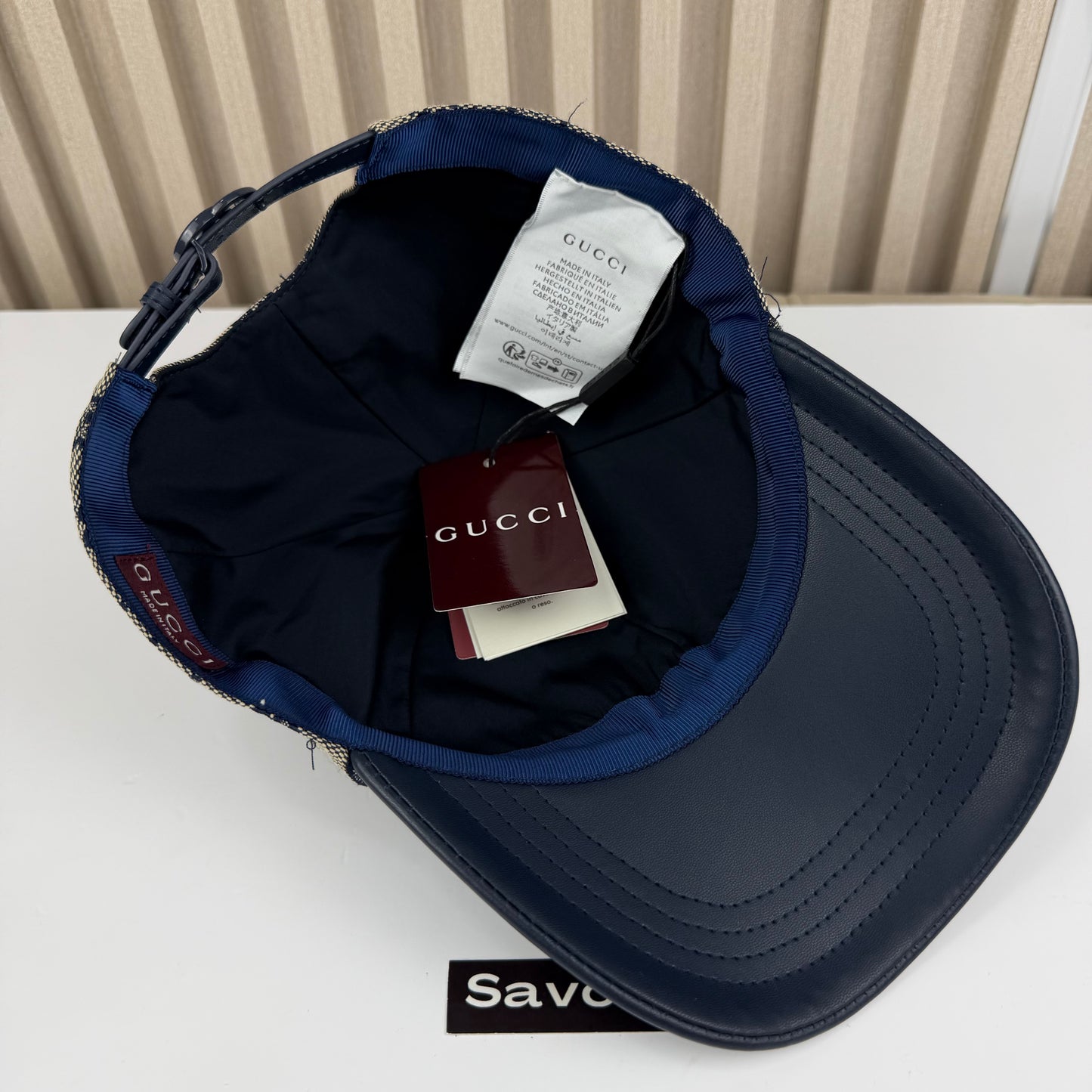 CASQUETTE GG & LEATHER QUALITÉ TRIPLE A - AAA 2 TONE G284