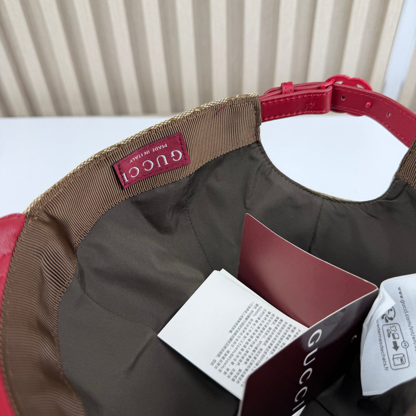 CASQUETTE GG & LEATHER QUALITÉ TRIPLE A - AAA 2 TONE G281