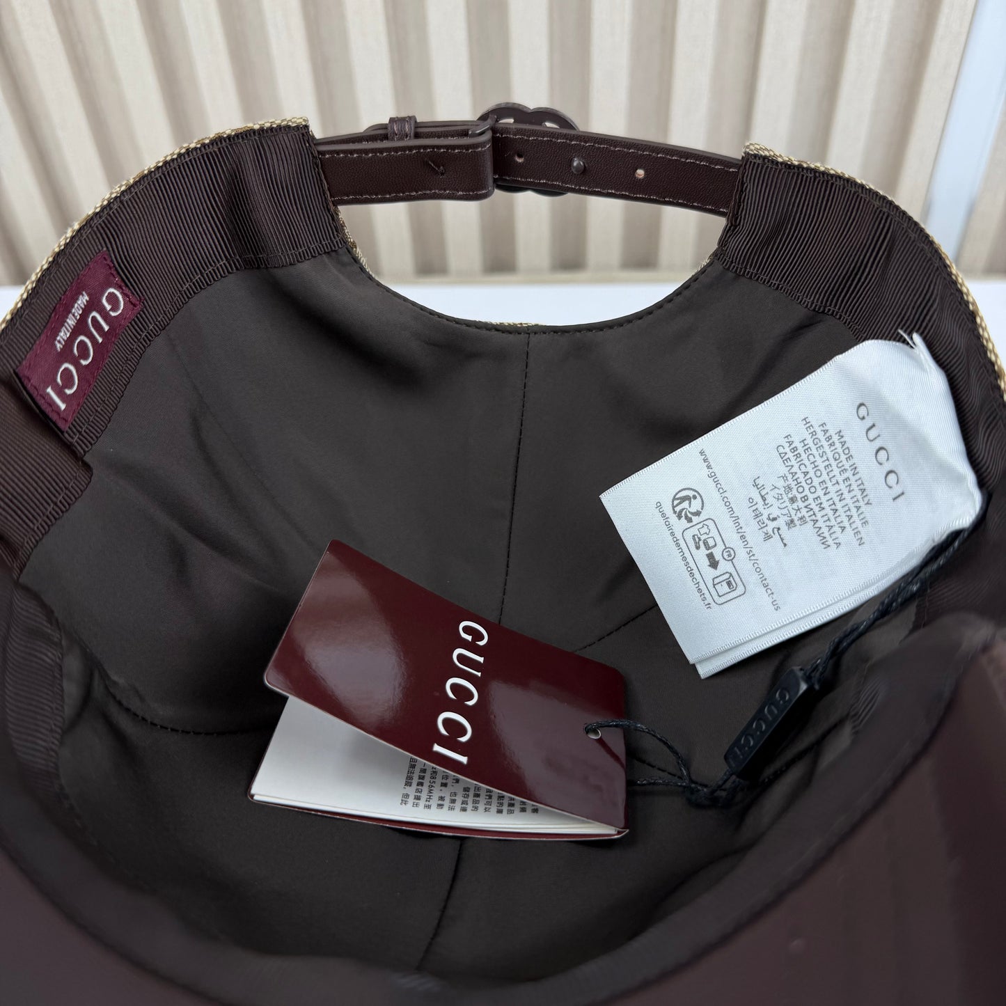 CASQUETTE GG & LEATHER QUALITÉ TRIPLE A - AAA 2 TONE G283