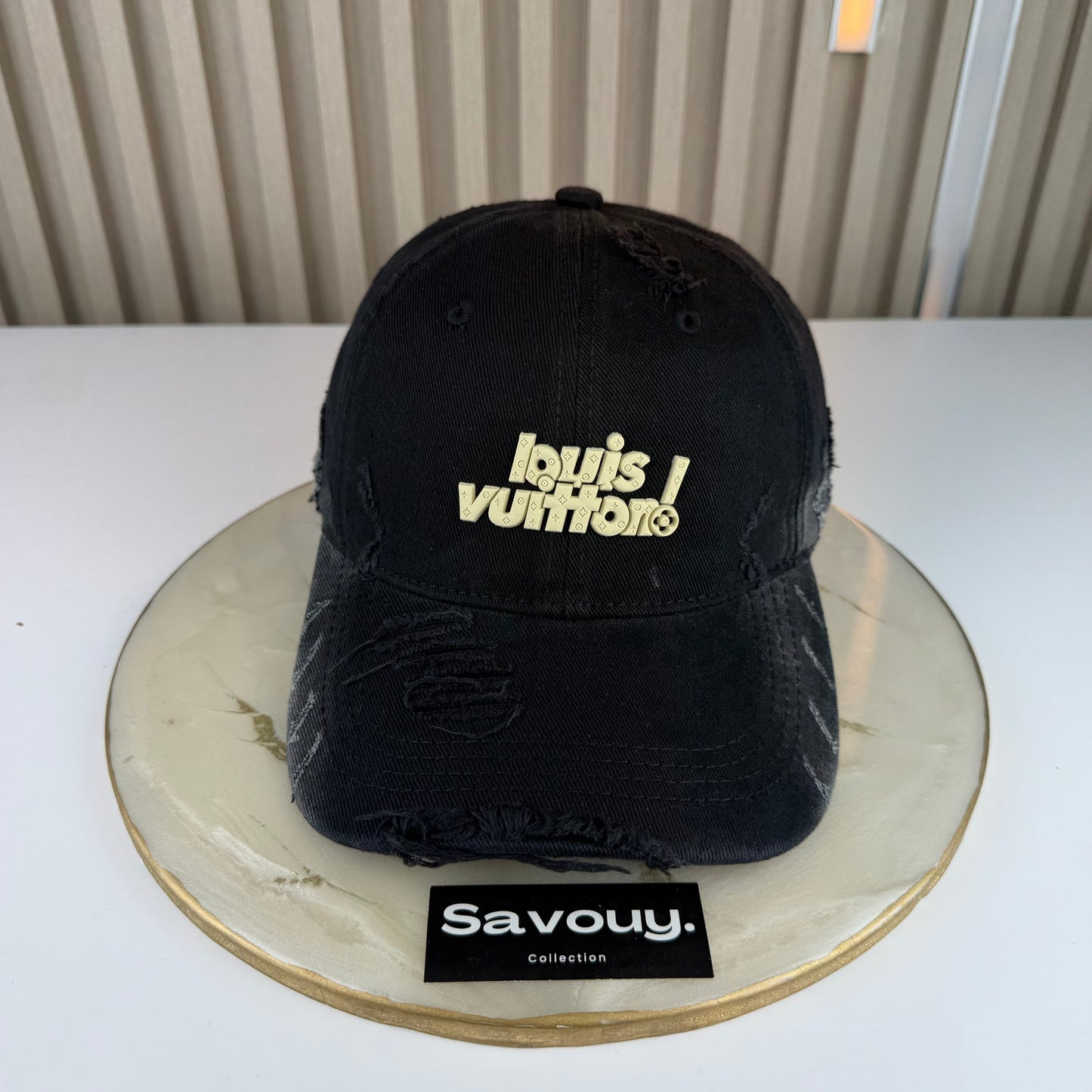 CASQUETTE LV 3D JEANS QUALITÉ SUPÉRIEURE L216