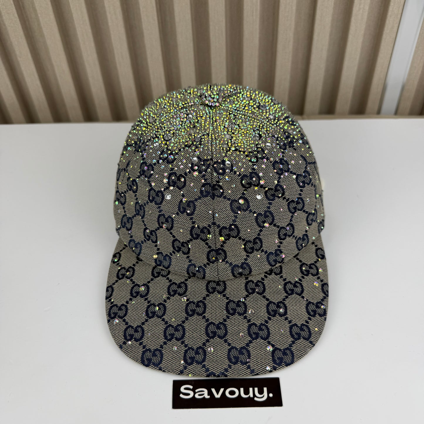 CASQUETTE GG & DIAMANT QUALITÉ TRIPLE A - AAA BLEU G286