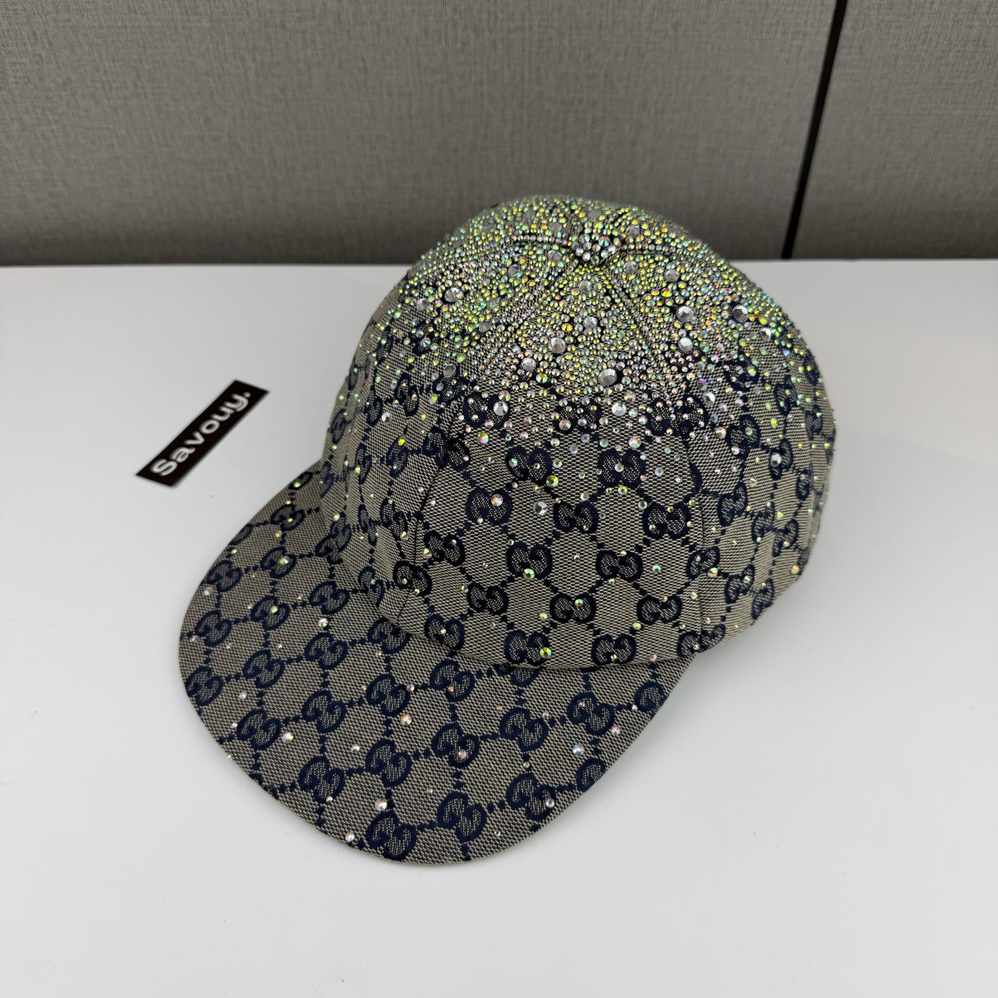 CASQUETTE GG & DIAMANT QUALITÉ TRIPLE A - AAA BLEU G286