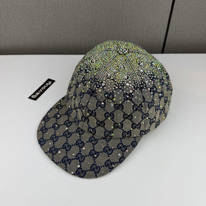 CASQUETTE GG & DIAMANT QUALITÉ TRIPLE A - AAA BLEU G286