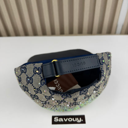 CASQUETTE GG & DIAMANT QUALITÉ TRIPLE A - AAA BLEU G286