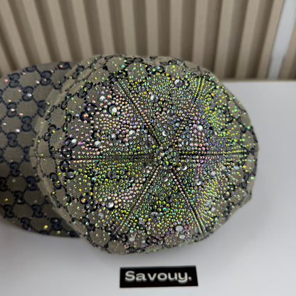 CASQUETTE GG & DIAMANT QUALITÉ TRIPLE A - AAA BLEU G286