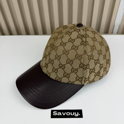 CASQUETTE GG & LEATHER QUALITÉ TRIPLE A - AAA 2 TONE G283