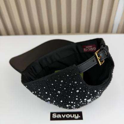 CASQUETTE GG & DIAMANT QUALITÉ TRIPLE A - AAA BLACK G287
