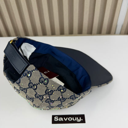 CASQUETTE GG & DIAMANT QUALITÉ TRIPLE A - AAA BLEU G286
