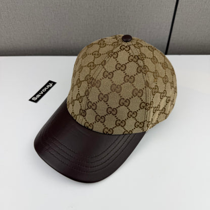 CASQUETTE GG & LEATHER QUALITÉ TRIPLE A - AAA 2 TONE G283