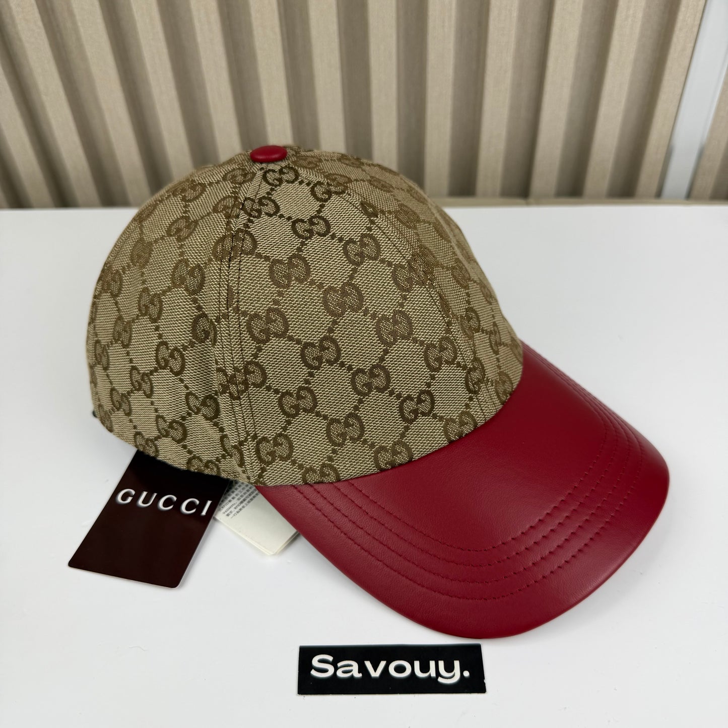 CASQUETTE GG & LEATHER QUALITÉ TRIPLE A - AAA 2 TONE G281