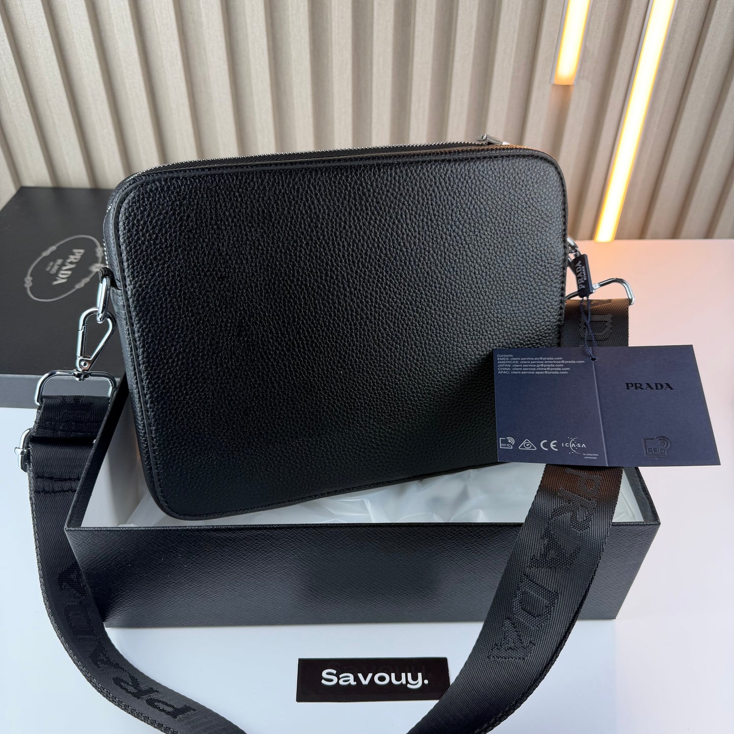 SACOCHE PRADA QUALITÉ SUPÉRIEURE AVEC BOX P145