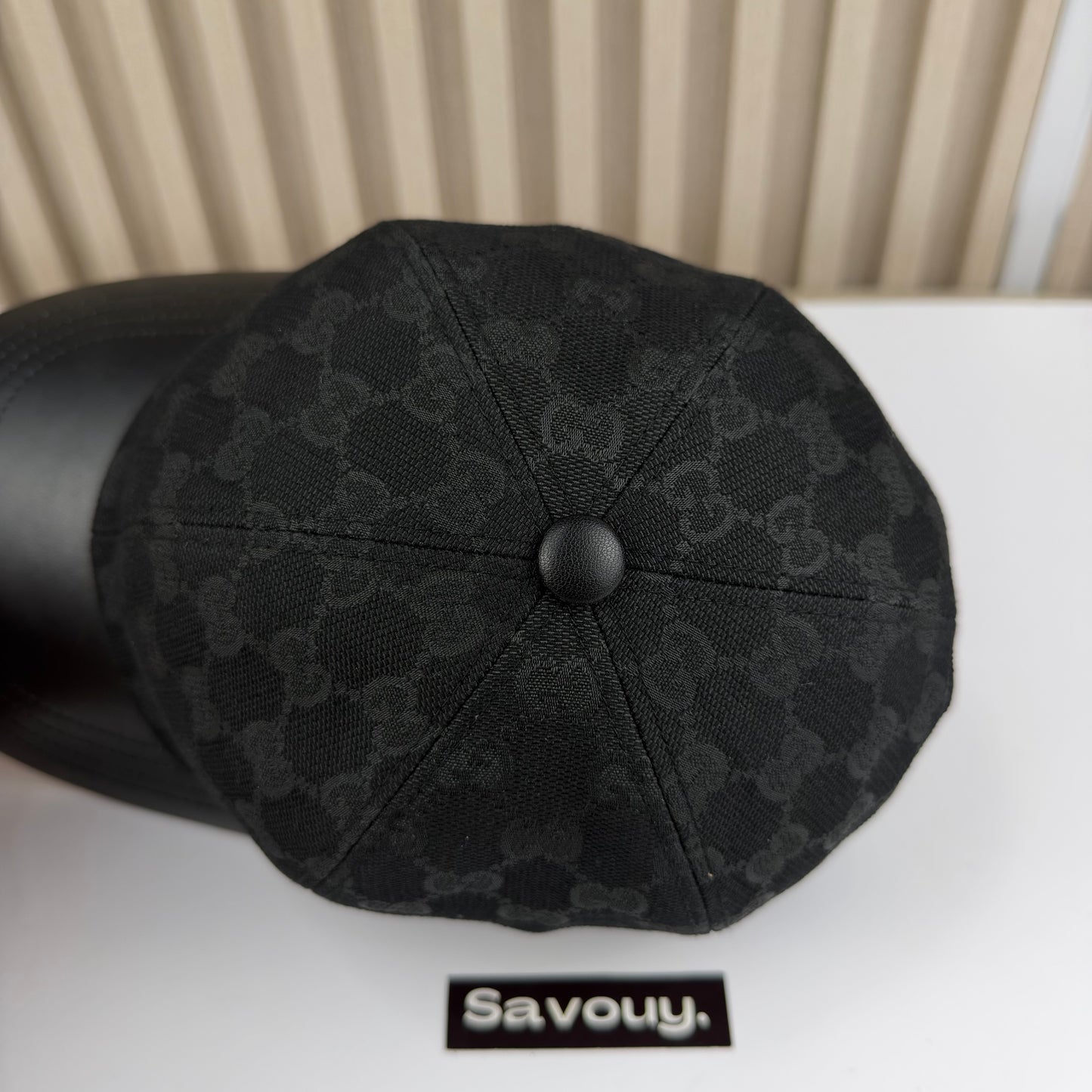 CASQUETTE GG & LEATHER QUALITÉ TRIPLE A - AAA BLACK BLACK G282