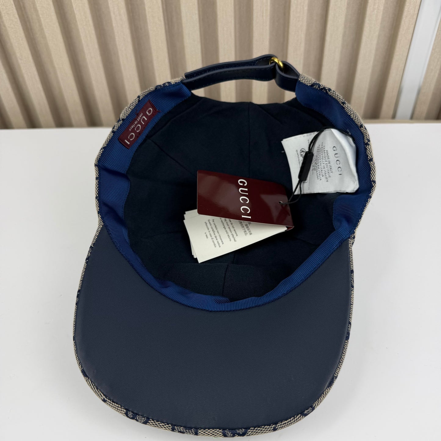 CASQUETTE GG & DIAMANT QUALITÉ TRIPLE A - AAA BLEU G286