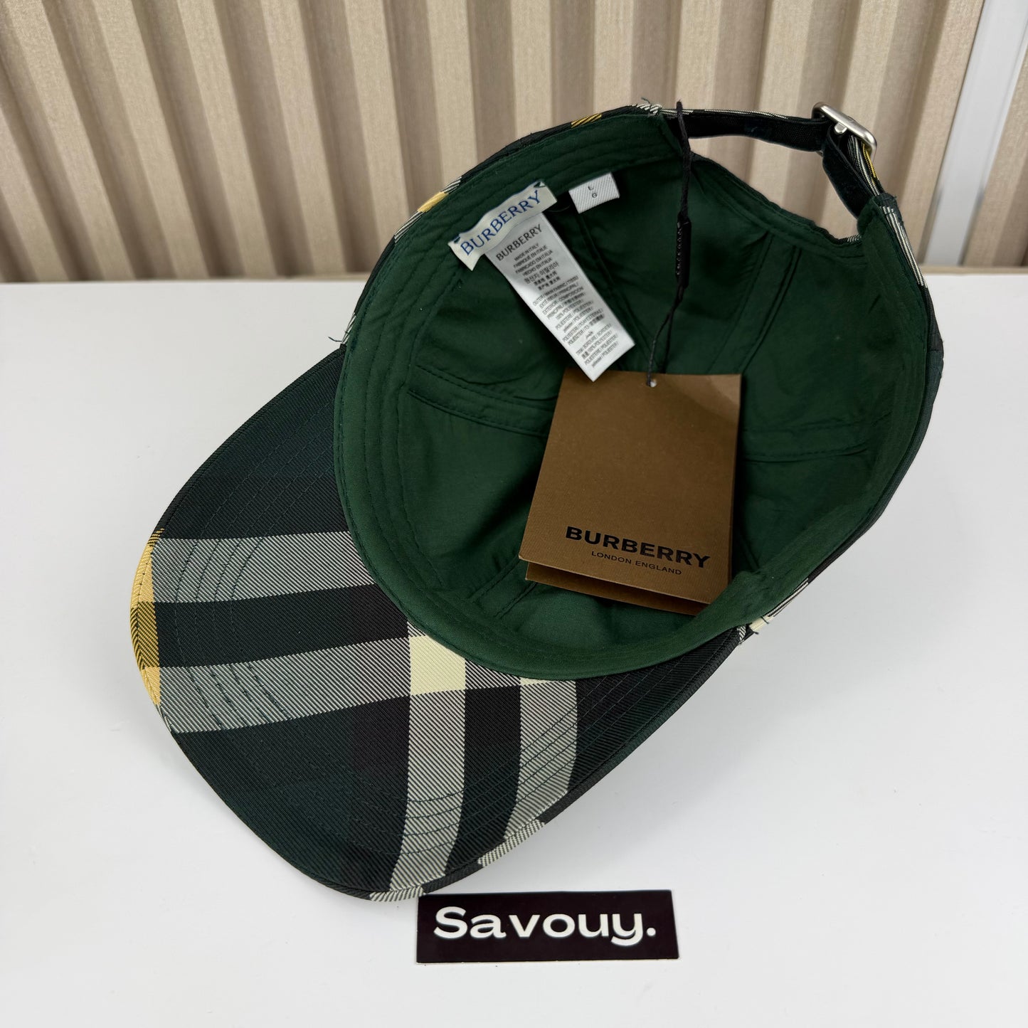 CASQUETTE BURBERRY KING STYLE CLASSIQUE QUALITÉ TRIPLE A - AAA VERT R200