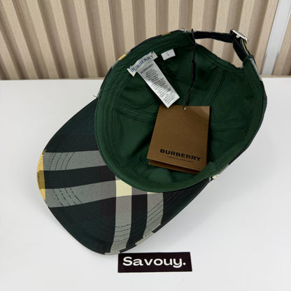 CASQUETTE BURBERRY KING STYLE CLASSIQUE QUALITÉ TRIPLE A - AAA VERT R200