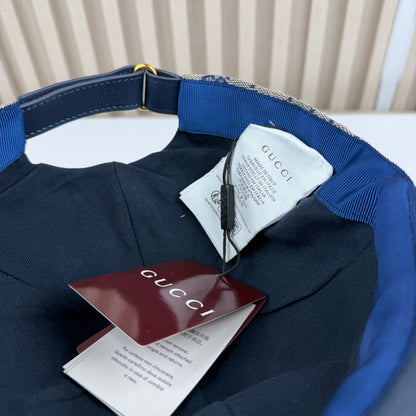 CASQUETTE GG & DIAMANT QUALITÉ TRIPLE A - AAA BLEU G286