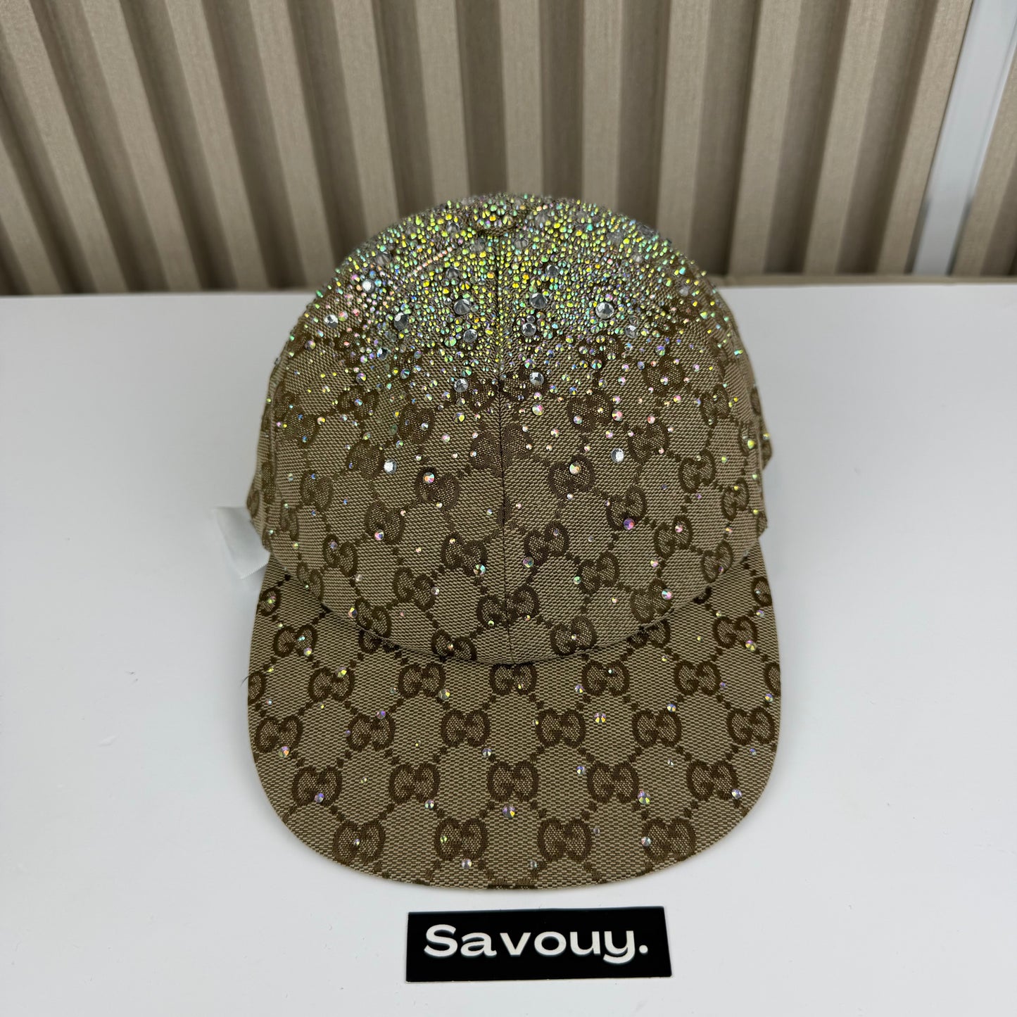 CASQUETTE GG & DIAMANT QUALITÉ TRIPLE A - AAA MARRON G288