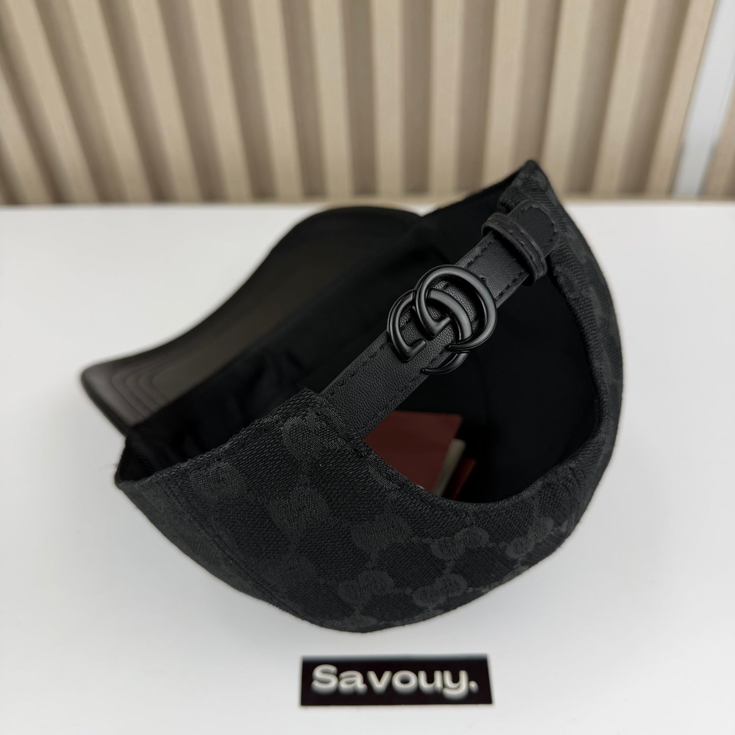 CASQUETTE GG & LEATHER QUALITÉ TRIPLE A - AAA BLACK BLACK G282