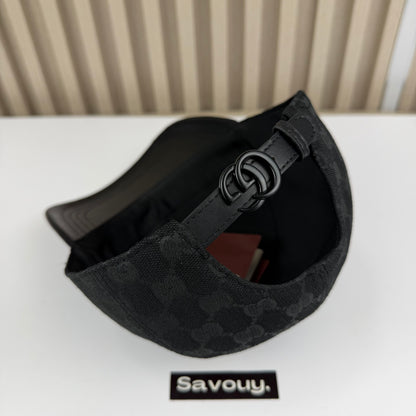 CASQUETTE GG & LEATHER QUALITÉ TRIPLE A - AAA BLACK BLACK G282