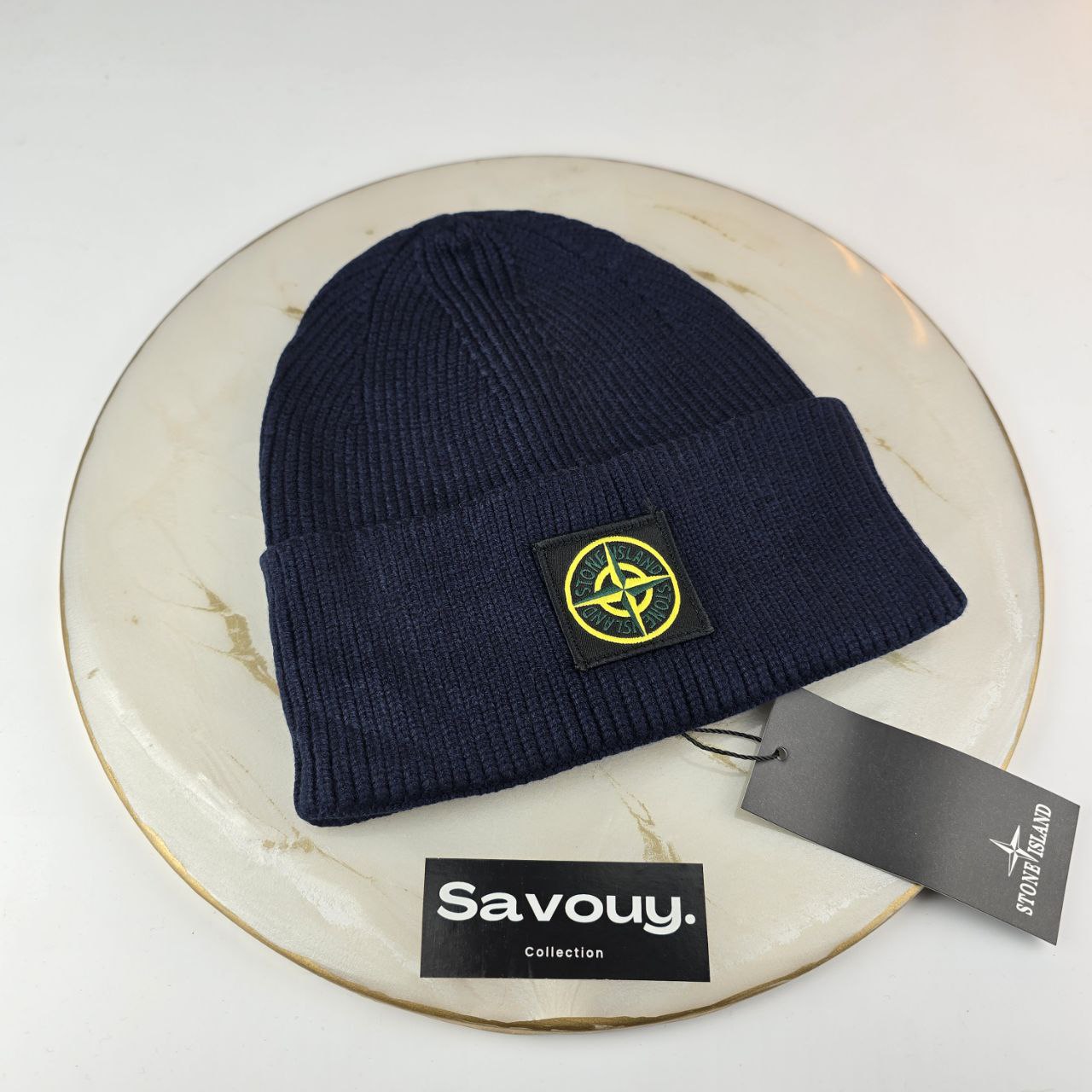 BONNET STONE ISLAND BLEU QUALITÉ SUPÉRIEURE S114